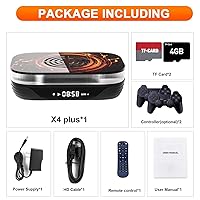 Vista 7 de Kinhank Super Console X4 Plus Video Game Console Pre-Built-in 60000+Games,Retro Game Console Compatible with 65+ emulators,EmuELEC 4.6Android