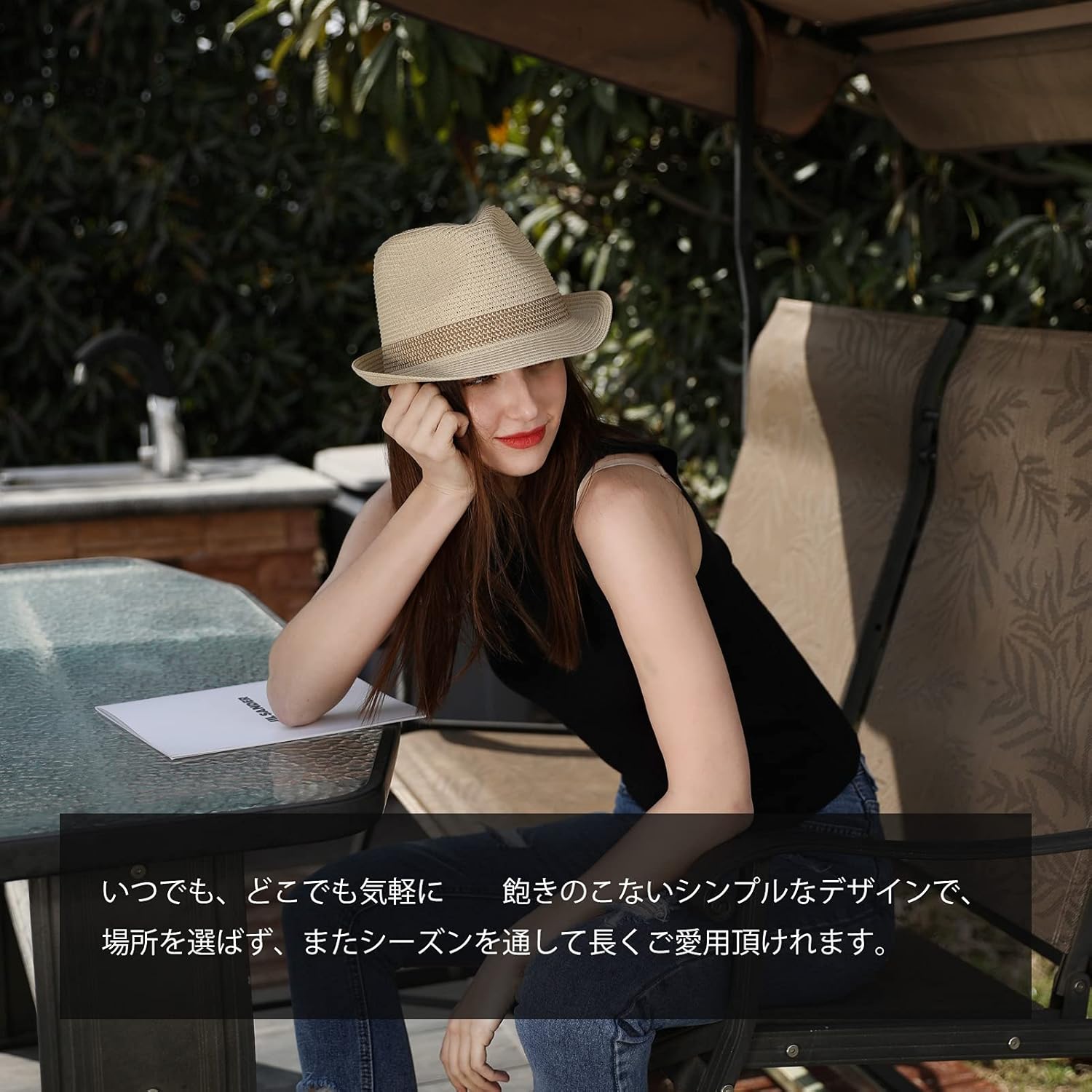 [SIGGI] 帽子ストローハット 日よけ帽子 麦わら帽子 紫外線対策 uvカット 最大64cm 折りたたみ アウトドア 自転車 春夏 日焼け防止 熱中症予防 メンズ レディース キッズ