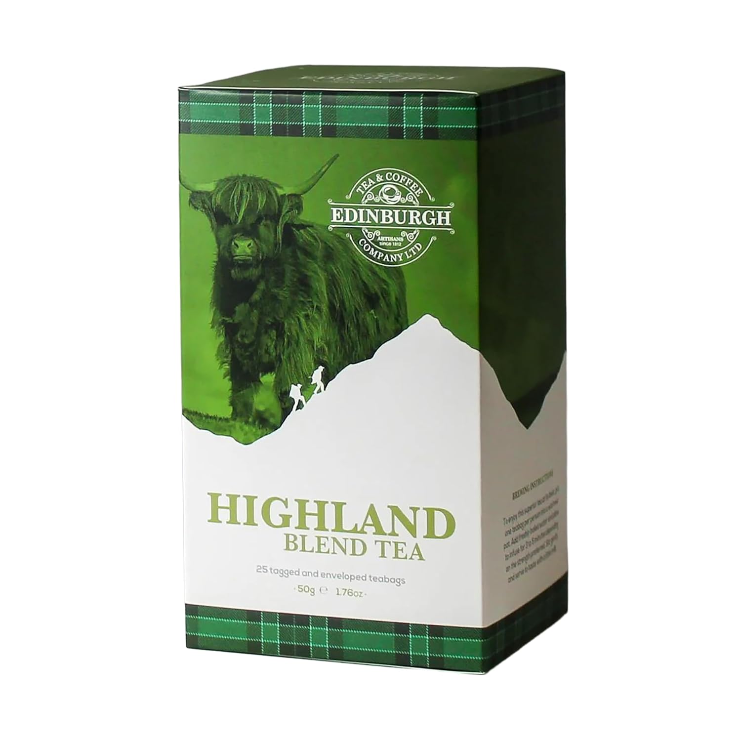 Edinburgh Tea & Coffee Highland Blend Black Tea, 25 Envelope Tea Bags (Pack of 3)