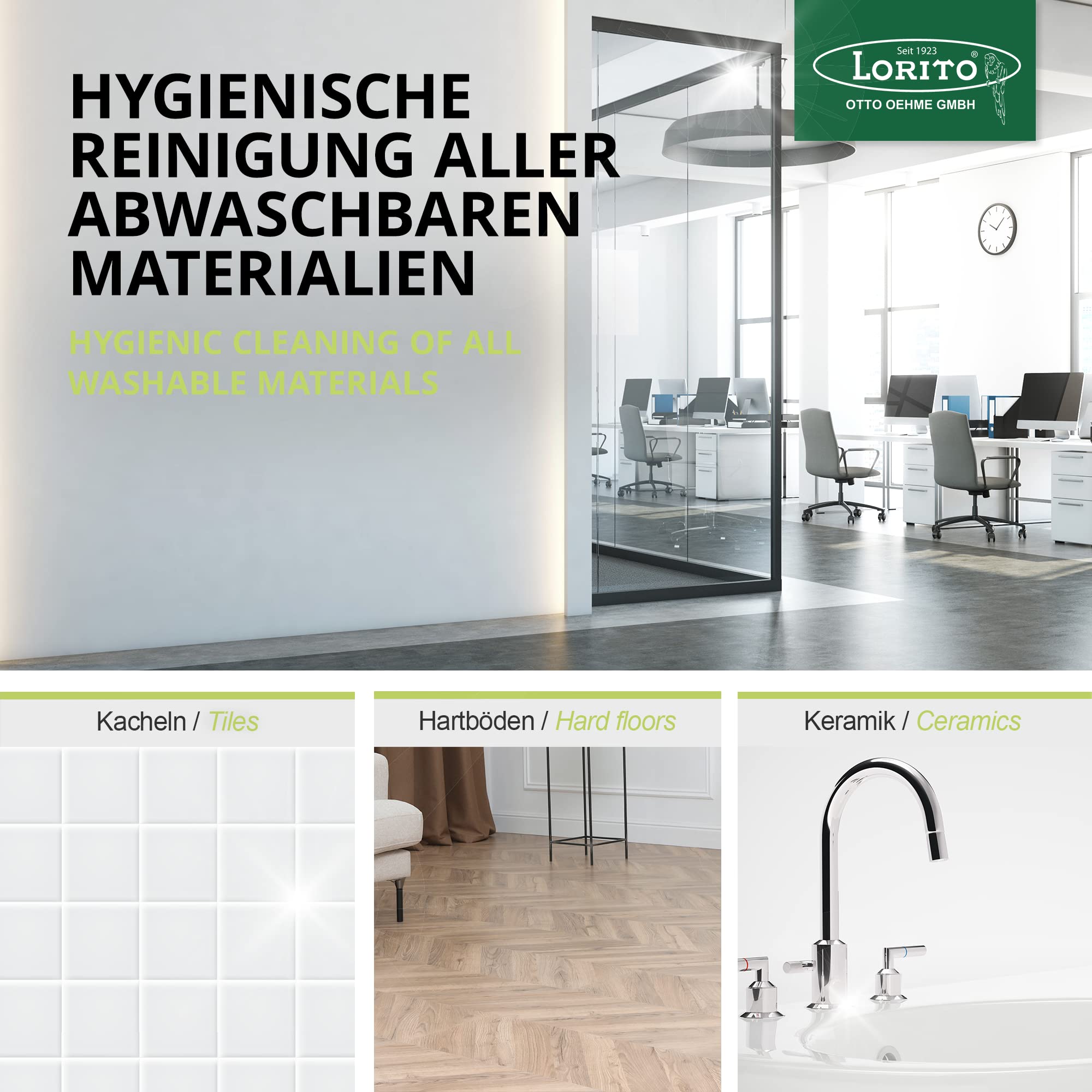 Lorito Vuril Universalreiniger, Allzweckreiniger für Fliesen, 12x 1L