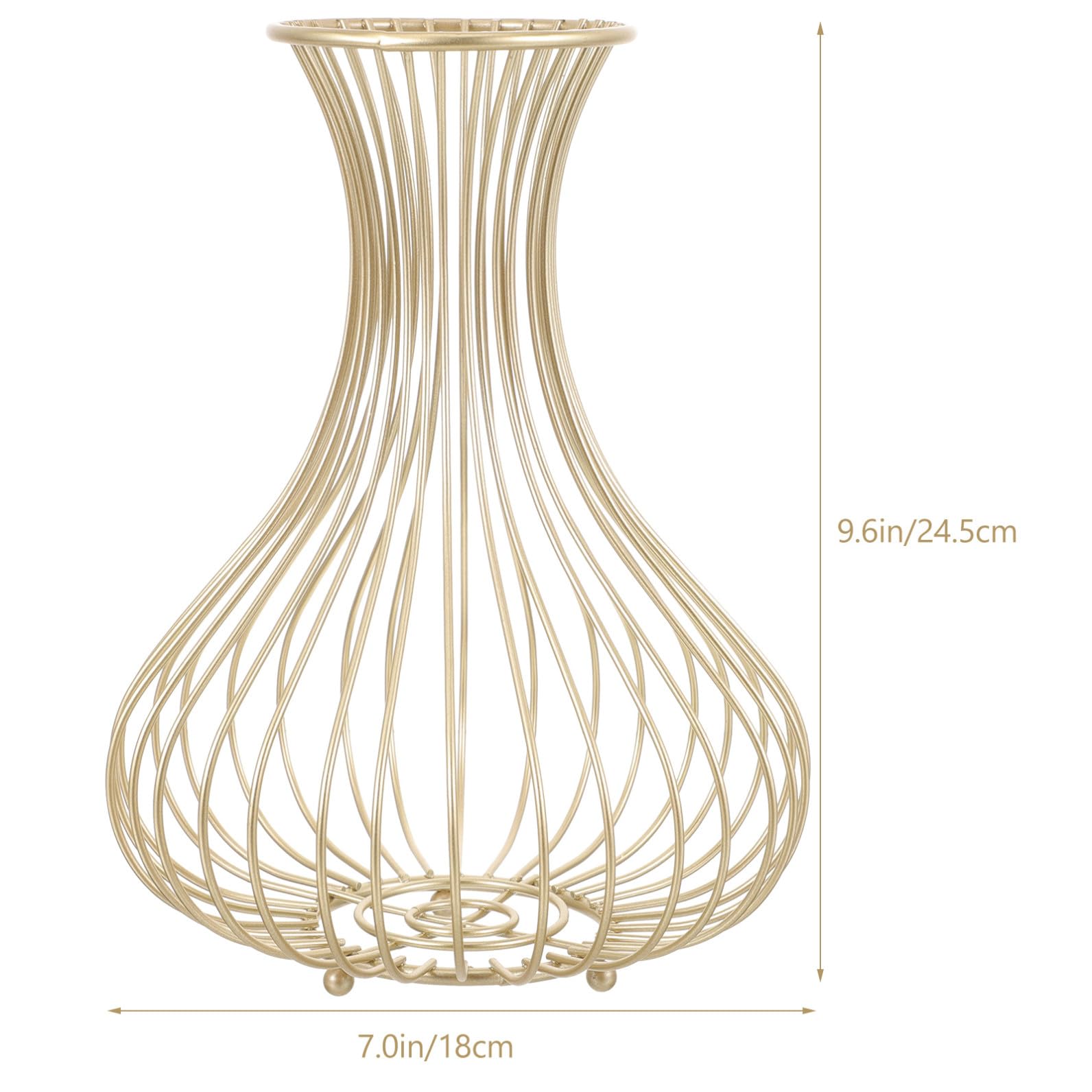 Cesta de Almacenamiento Elegante Juntas Soldadas Fuertes y Planas de Corcho Organizador de Acero al Carbono Dorado para Decoración del Hogar y Obsequio