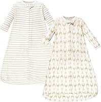 Vista 72 de Hudson Baby Saco de dormir unisex de algodón con manga larga para bebé, saco, manta