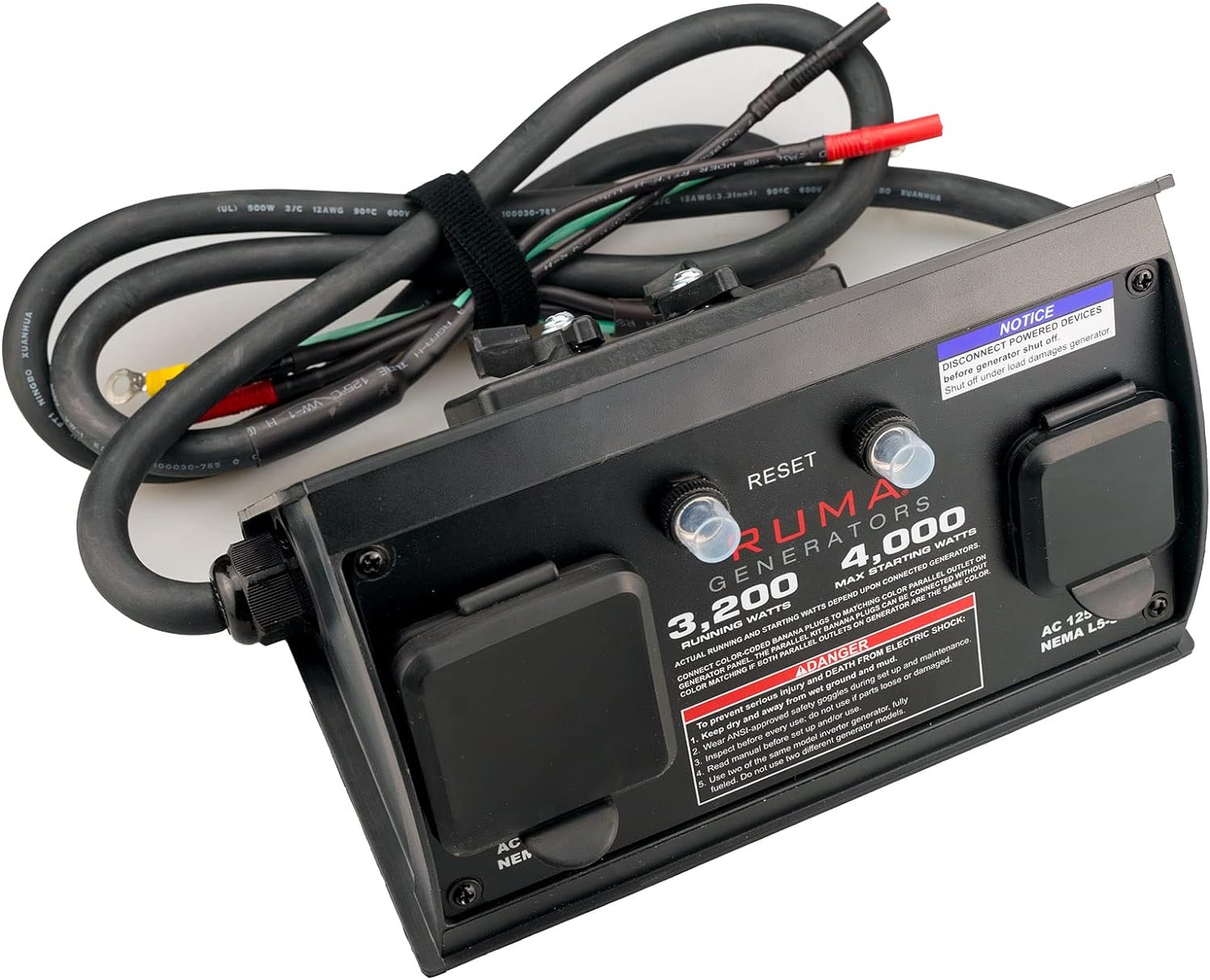 Ruma 30A Parallel Kit Compatible with Predator 3500 2000 Honda EU2000i EU2200i Generac GP2000 Yamaha 2000i and More Inverter Generator