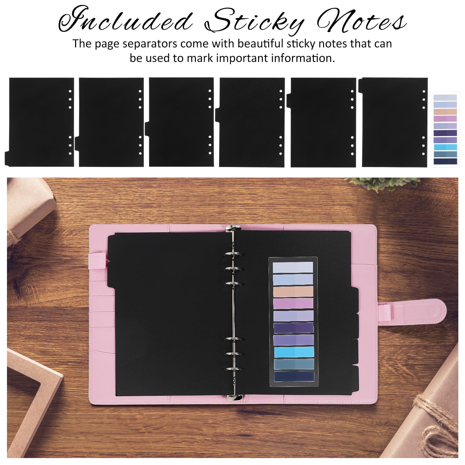 Binder With Dividers 18PCS Binder Dividers With Tabs - 6 Hole A5 ...