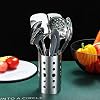 Set de utensilios de cocina de acero inoxidable, Berglander 13 piezas, con soporte para utensilios, antiadherente y resistente al calor, apto para lavavajillas, fácil de limpiar (13 piezas) 3