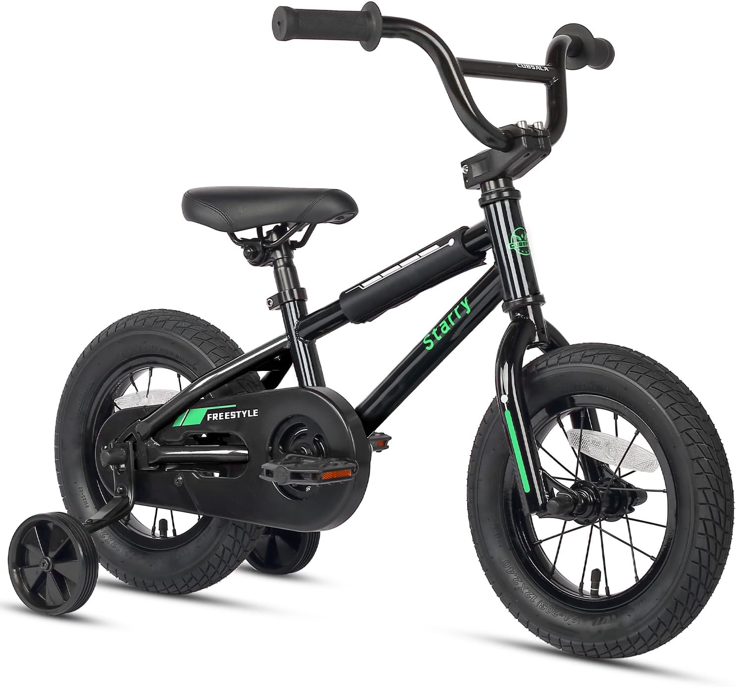 12 14 16 18 Inch Kids Bike BMX Style Bicycle with Training Wheels Coaster Brake for 2-10 Years Old Toddlers Boys Girls Multiple Colors