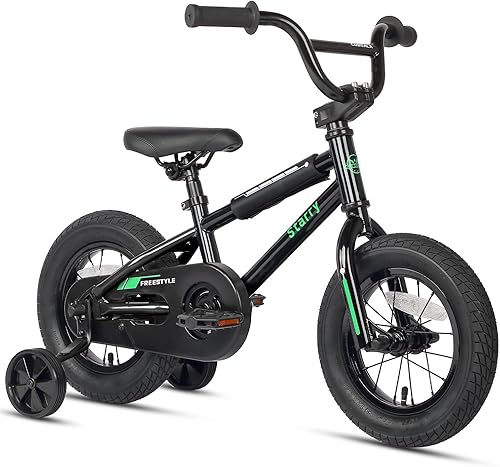 Bicicleta para niños de 12, 14 y 16 pulgadas, estilo BMX, con ruedas de entrenamiento, freno para niños de 1 a 8 años, varios colores