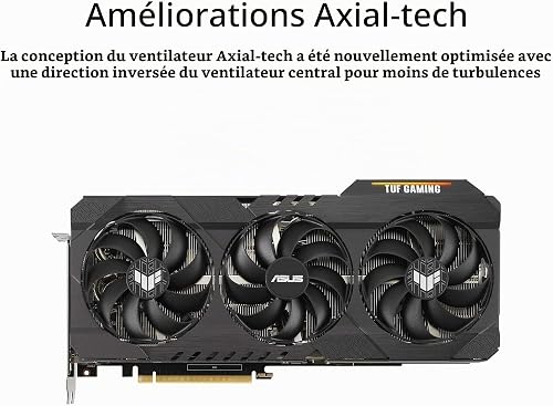 ASUS TUF Gaming - Scheda grafica NVIDIA GeForce RTX 3090 OC Edition, PCIe 4.0, 24 GB GDDR6X, HDMI 2.1, DisplayPort 1.4a, cuscinetti a doppia sfera (rinnovata) - 2