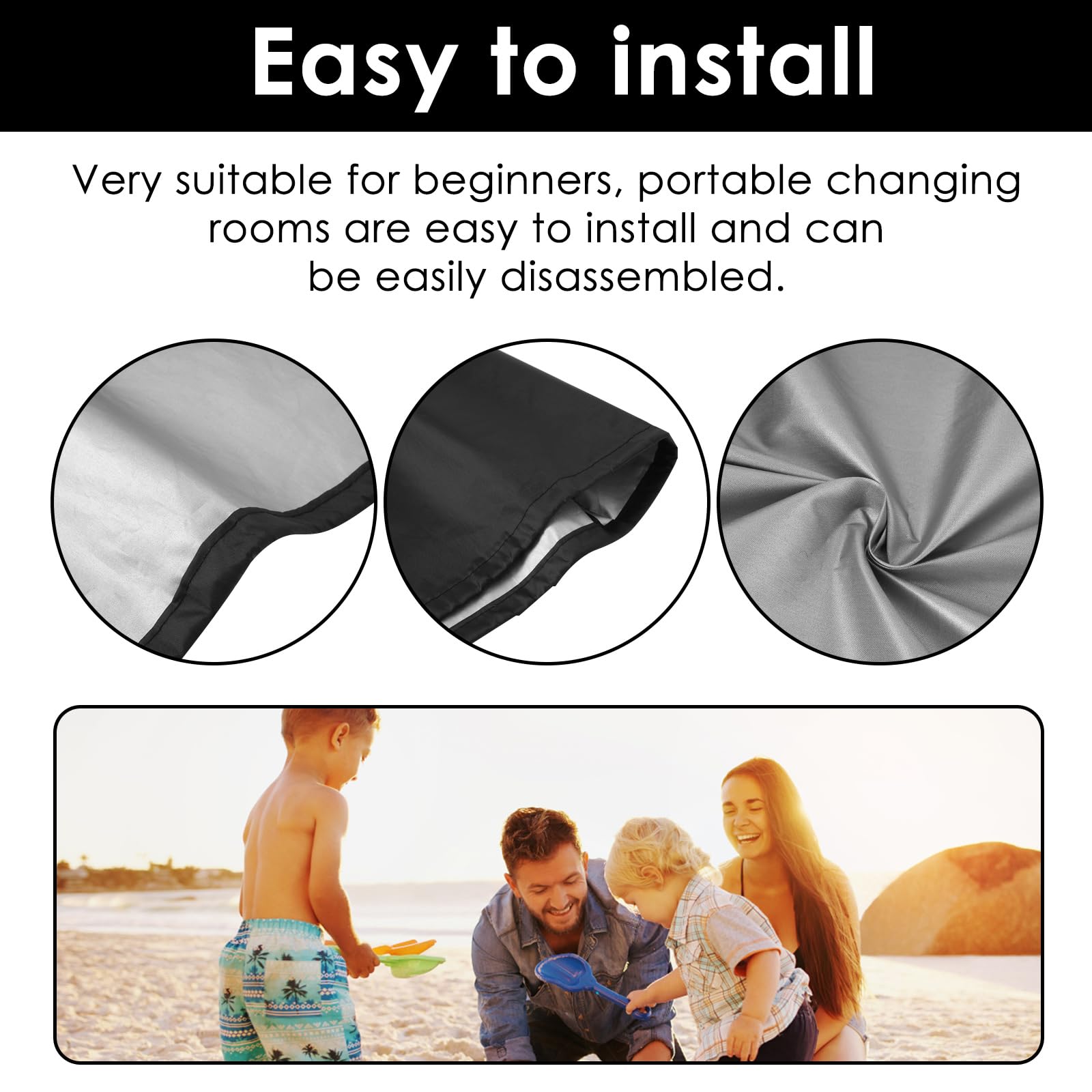 GEERTOP Waterproof Tent Footprint - 210x260cm Lightweight Tarp For Camping, Hiking, Picnics & Outdoor Use