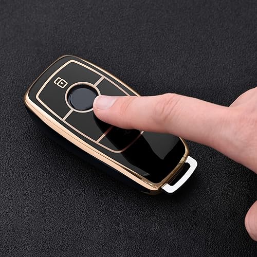 Miniatura 2 de ELOHEI Funda para llavero de Mercedes Benz, TPU suave premium de 360 grados con protección completa, accesorios de estuche para llaves para Mercedes