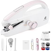 Portable Sewing Machine for Beginners, Handheld Electric Sewing Machine with Sewing Kit Dual Power For Quick Home Repairs & DIY Crafts, Pink