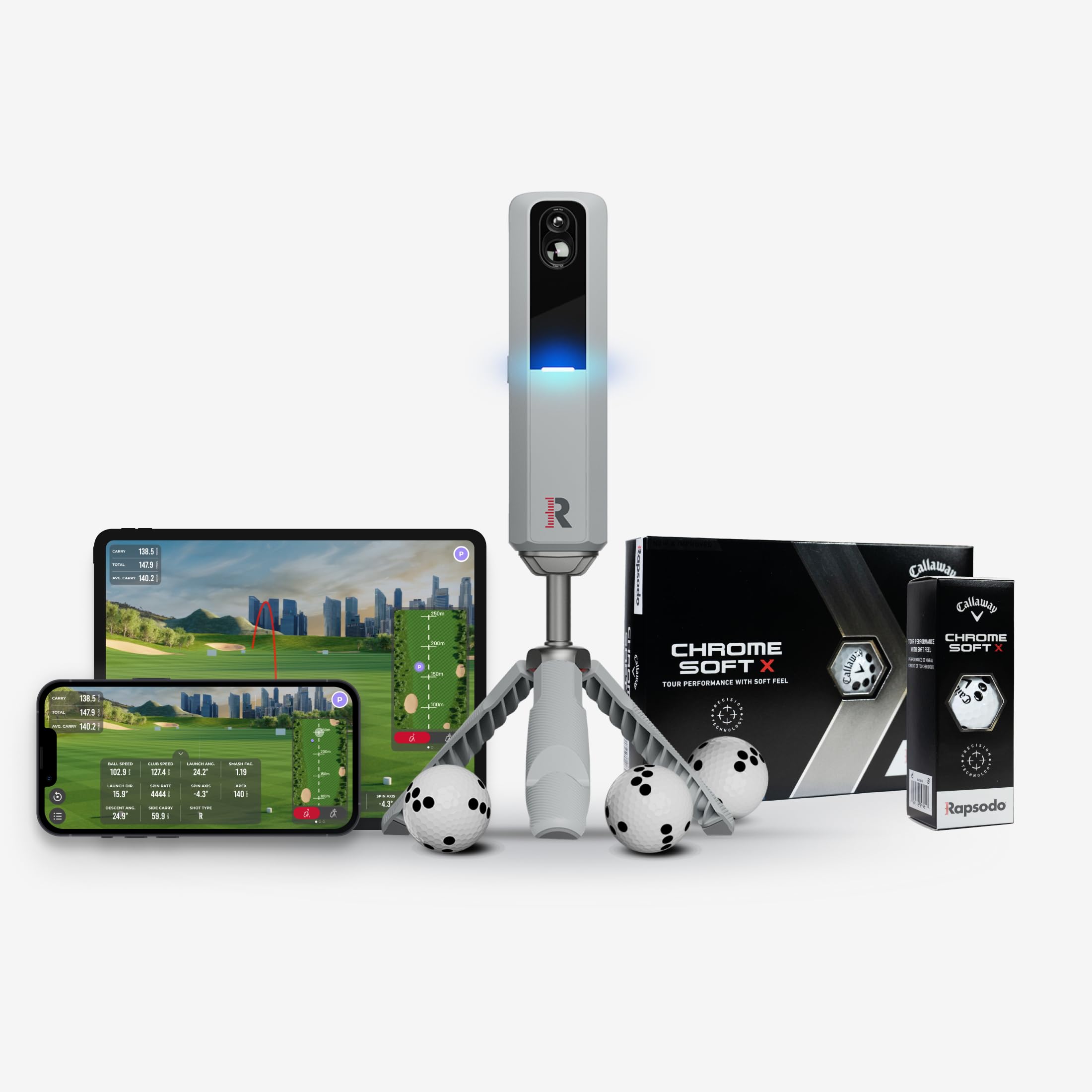 Rapsodo Golf Mobile Launch Monitor MLM2 PRO Bonus Pack - 15 Callaway Balls