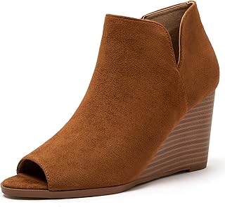 peep toe booties low heel amazon
