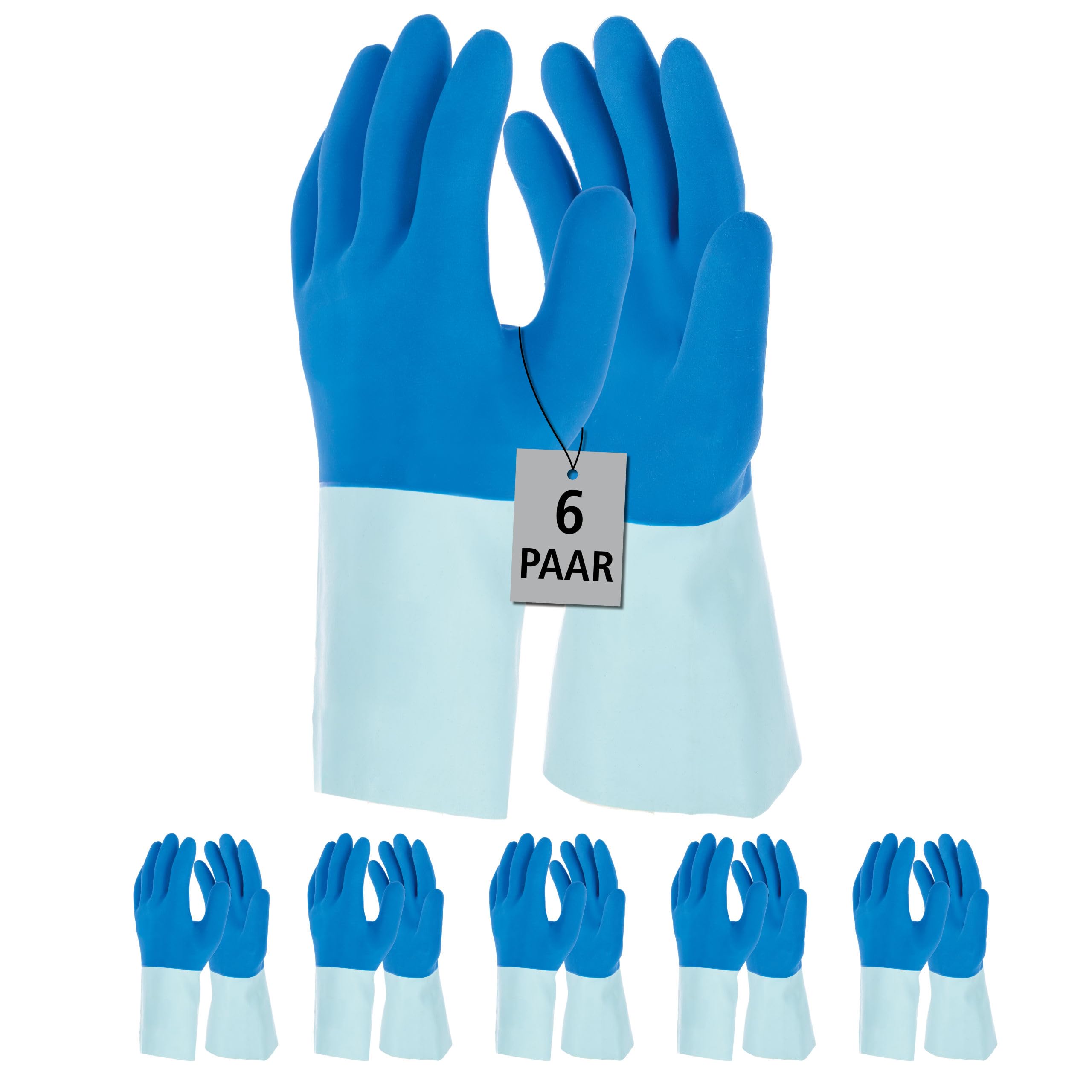 Keron 6 Paar Fliesenlegerhandschuh Fletex