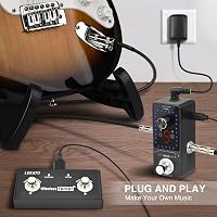 LEKATO Gitár Looper Pedál 9 Hurokkal, 40 Perces Felvételi Idővel, Beépített Hangoló, Korlátlan Overdub Funkció Elektromos Gitárhoz és Basszu 2