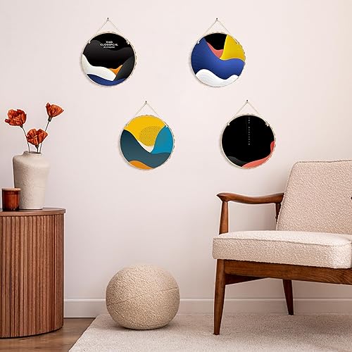 Miniatura 5 de 8 piezas grandes de madera sin terminar, losas de madera de 6 a 7 pulgadas para centros de mesa, círculo de madera natural, centros de mesa de