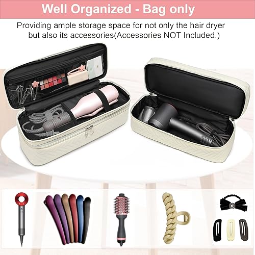 Miniatura 6 de Funda de transporte de doble capa para secador de pelo Revlon de un solo paso, bolsa de viaje para voluminizadormoldeador de cabello, caja