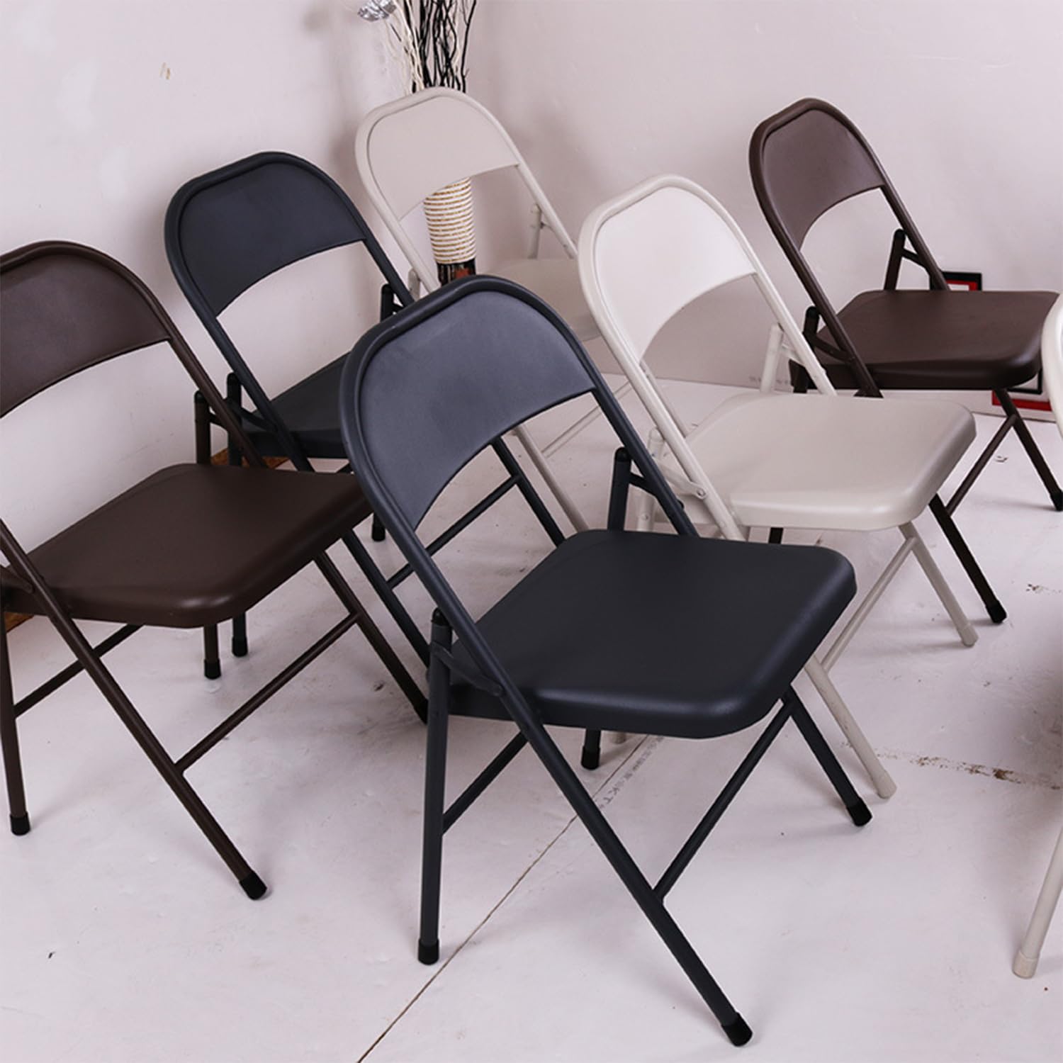 引き取り限定　折りたたみ椅子4脚セット ☆引き取り限定販売☆折りたたみ椅子4脚セットミント