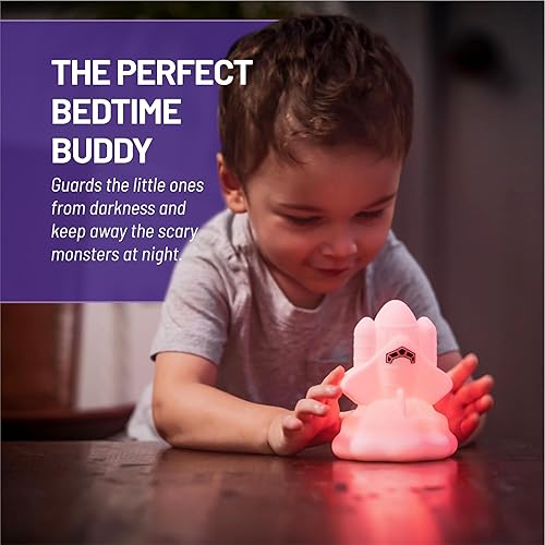 Miniatura 5 de Lumipets Space Rocket - Luz nocturna para niños luz de silicona para guardería de bebés y niños luz nocturna blanda para habitación de niños luces