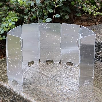 Amazon 風除板 防風板 ウインドスクリーン 風よけ 風防 風フェンダー 風除け板 アルミ製 コンロ用 折り畳み式 軽量 小型 キャンプ 登山 ハイキング アウトドア活動 9枚 収納袋付きリーン Oyanten メンテナンスパーツ