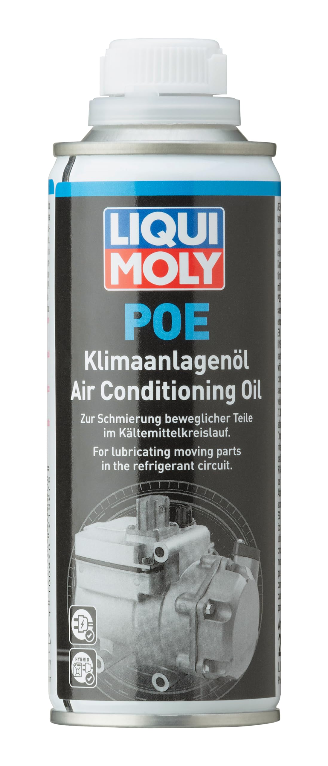 WOL-21927 Aceite para aire acondicionado POE - 250 ml Aceite para compresor - Para vehículos eléctricos de batería e híbridos (1Unit)