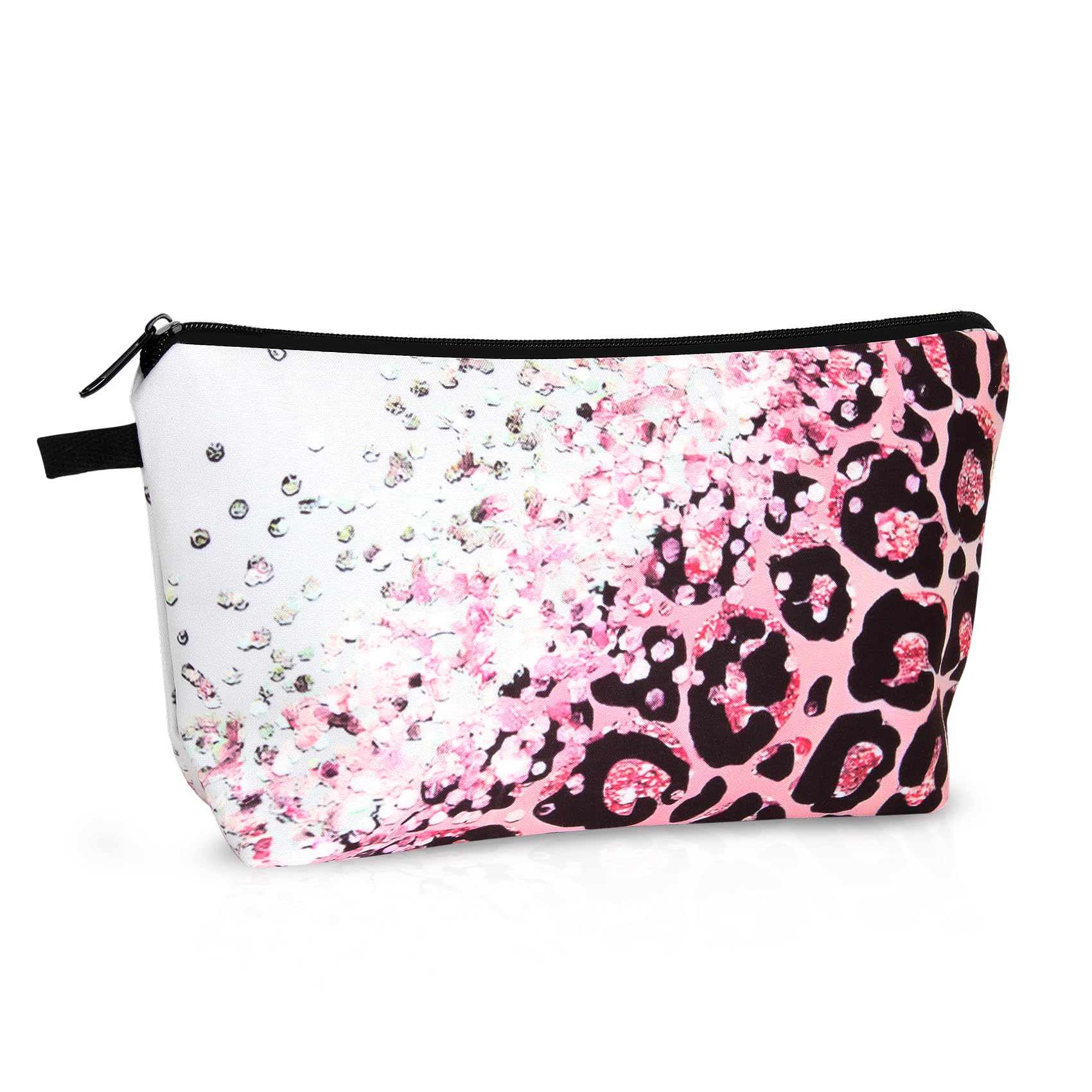 Wteehn Small Makeup Bag for Travel, Mini Makeup Pouch, Cute Cosmetic Bag for Women, Toiletry Bags, Make Up Brush Skincare Organizer, Pouches for