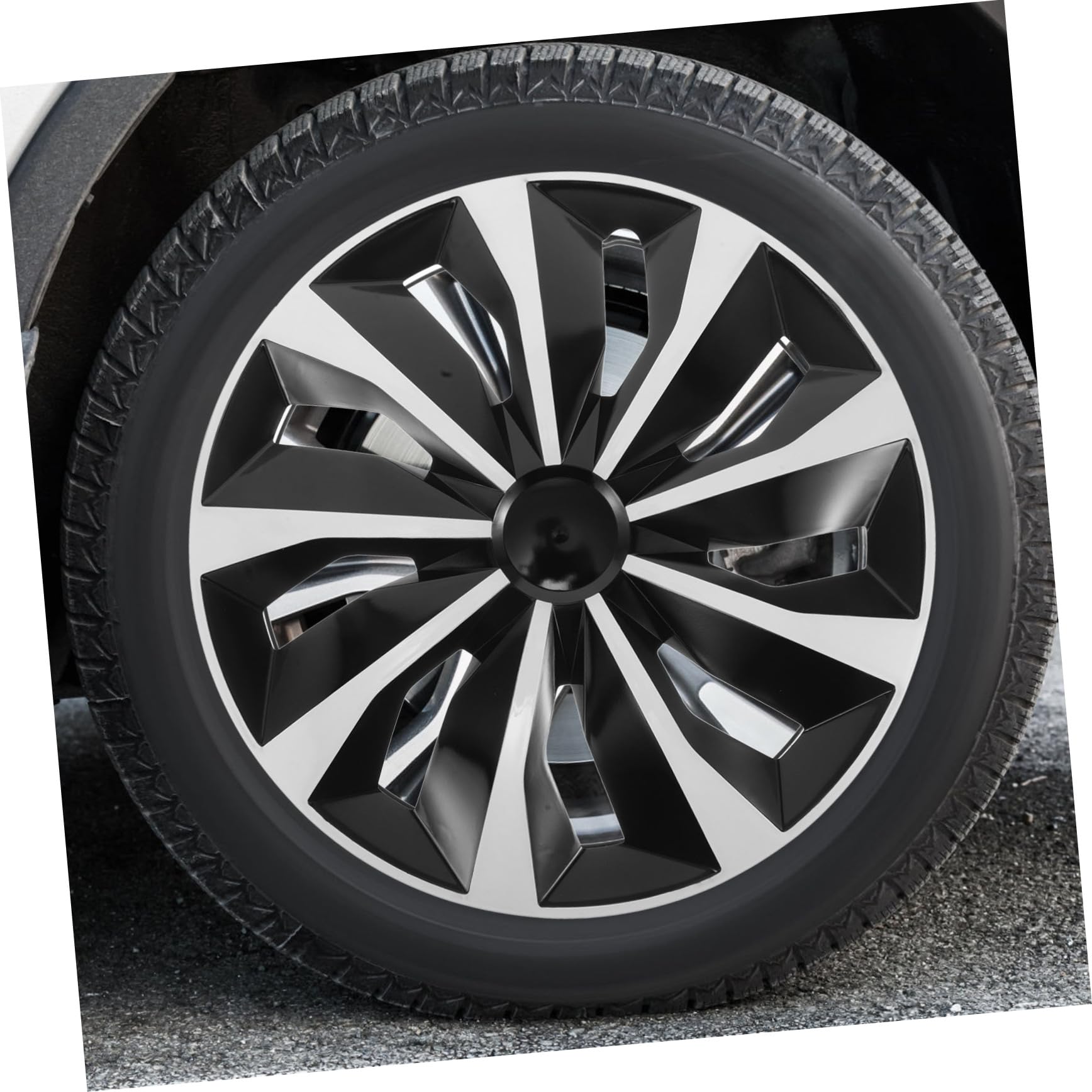Gatuida Cache-moyeux Automobiles en Plastique PP pour Jantes de Voiture 15 Pouces Design Élégant, Protection et Décoration pour Roues de Véhicule