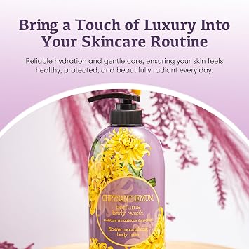 Jigott - Chrysanthemum Perfume Body Wash 25.3 FL OZ/ 750ml, Korean Beauty Cleansing Shower Gel