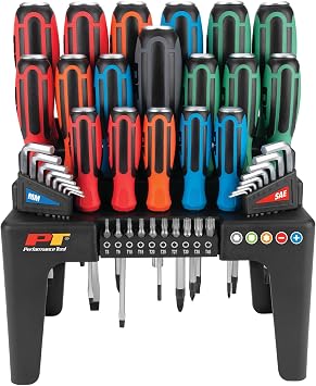 Performance Tool W1737 44Pc Go-Thru Screwdriver Set