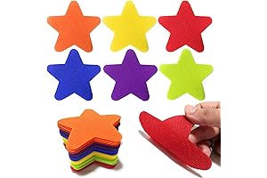 Carpet Dots for Classroom, Big Star Design Carpet Spot Markers for Kids