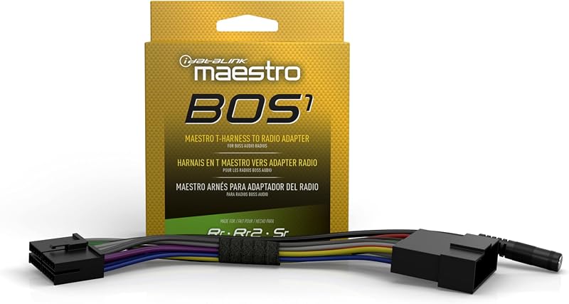 iDatalink Maestro Acc-HU-BOS1 Plug and Play Installation T-Harness for Select BOSS Car Radios (ADS-MRR, ADS-MRR2 or ADS-MSR Module Required)
