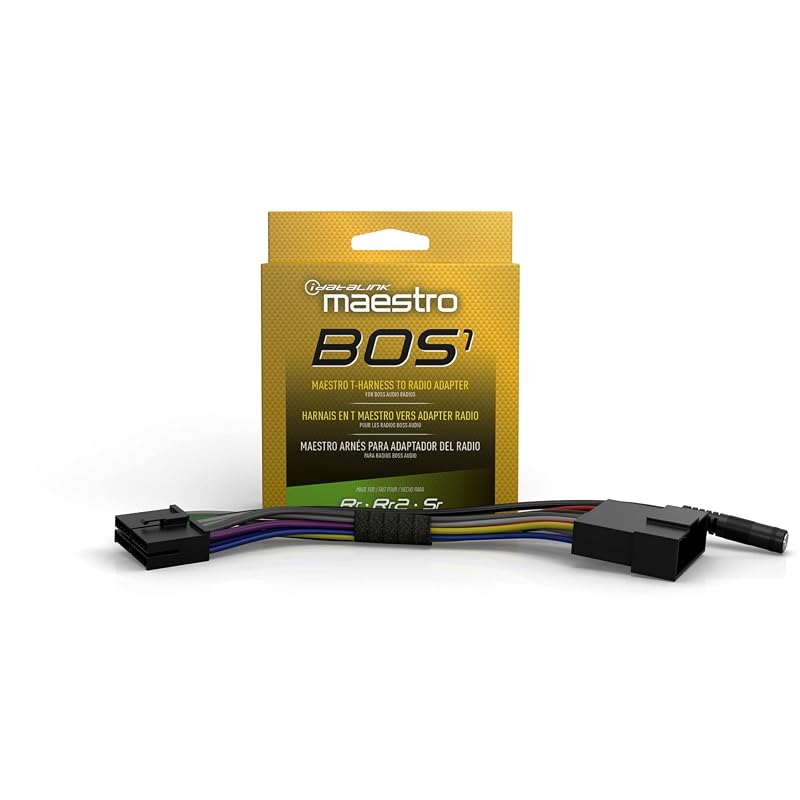 Chicote T-Harness de instalação iDatalink ACC-HU-BOS1 para rádios BOSS selecionados – 1 unidade