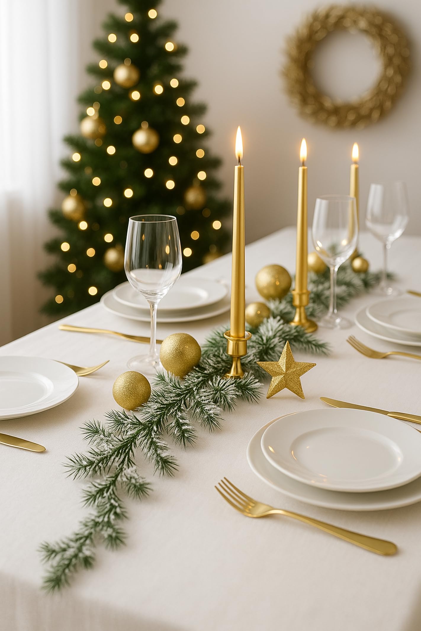 Kerstslingers - Besneeuwde - Kunststoffen - Binnen - Traditionele