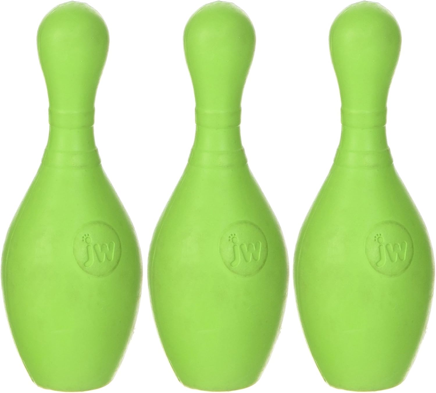 (3 Pack) JW Pet iSqueak Bouncin' Bowlin Pin Dog Toy