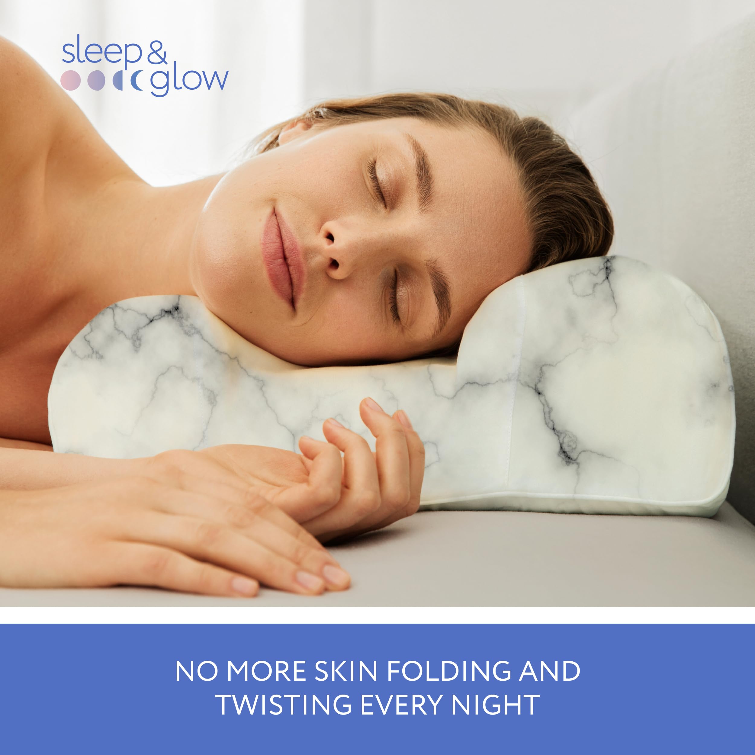 Sleep and Glow Omnia Kussen Rug of Zij slaper