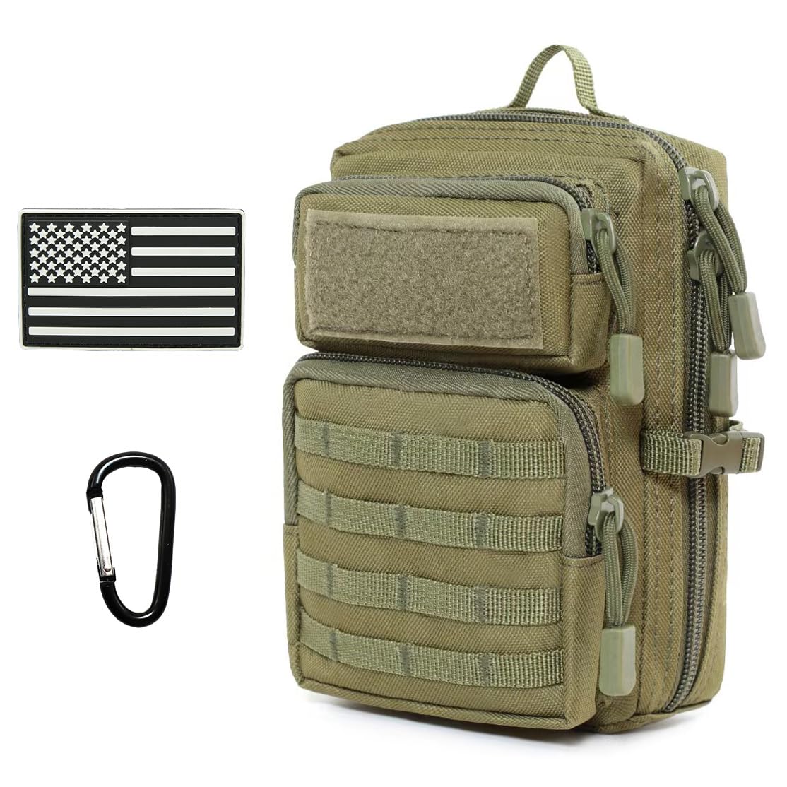 Tactical Molle Utility Pouch, Compact EDC Tool Pouch Bag Tactical Phone Pouches Medical EDC IFAK Pack Mini Waist Pouches