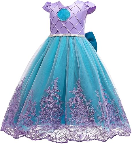 Miniatura 2 de CinheyU Disfraz de Halloween para niñas, vestido de fiesta de cumpleaños de Navidad, fiesta de cumpleaños, concurso, vestido de fiesta de tul