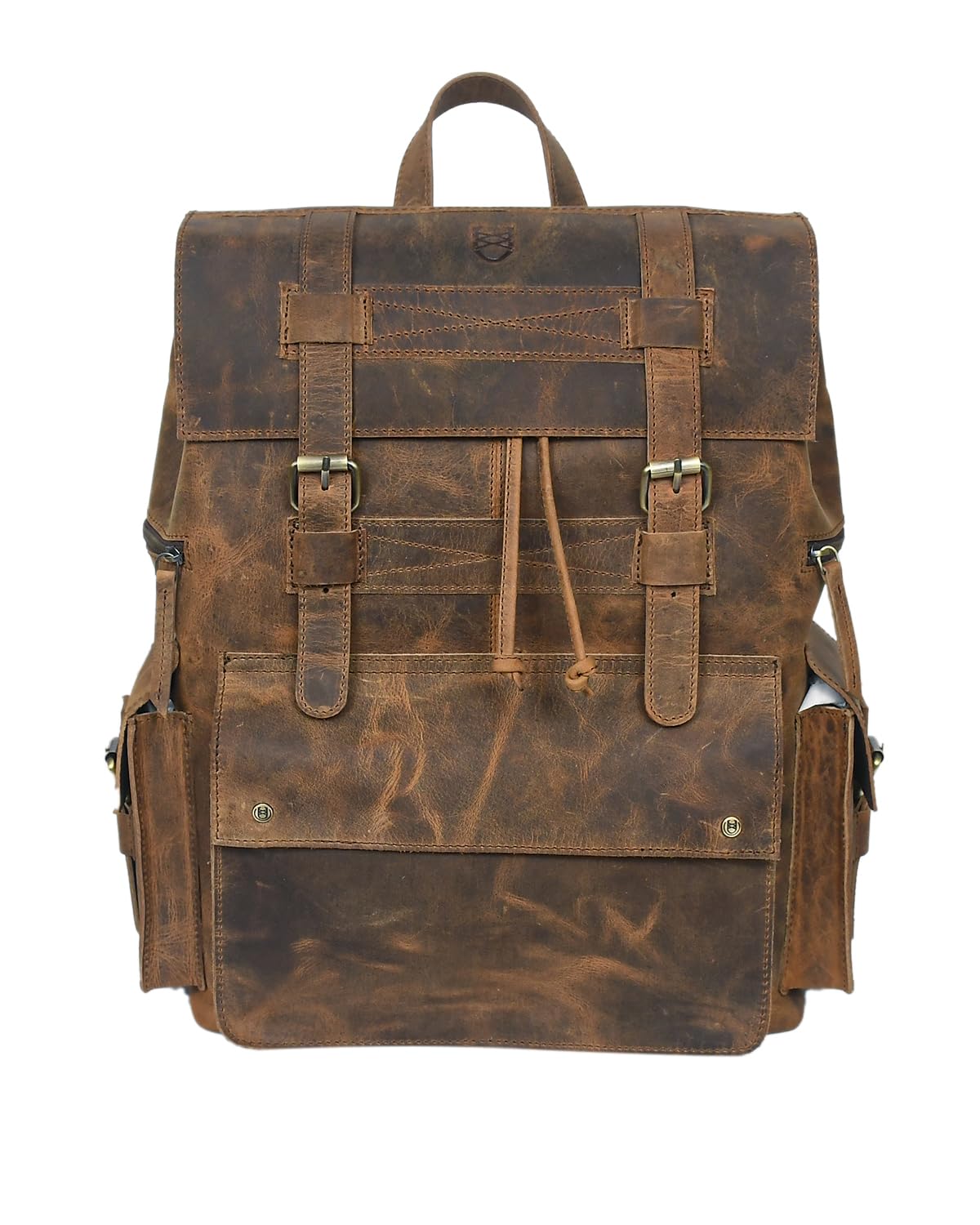 urban kickers Vintage Leather Backpack|Laptop Bag, 20L Capacity, Fits 17" Laptop, Padded Straps,Spacious Brown Color Unisex (B0D2D6KMGL) Amazon Price History, Amazon Price Tracker