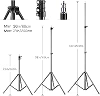 Camnoon Softbox Szett 85W LED Stúdió Világítás 3000-6000K Színhőmérséklet 50x70cm Távvezérlő Állvány Táska Fotózás 4