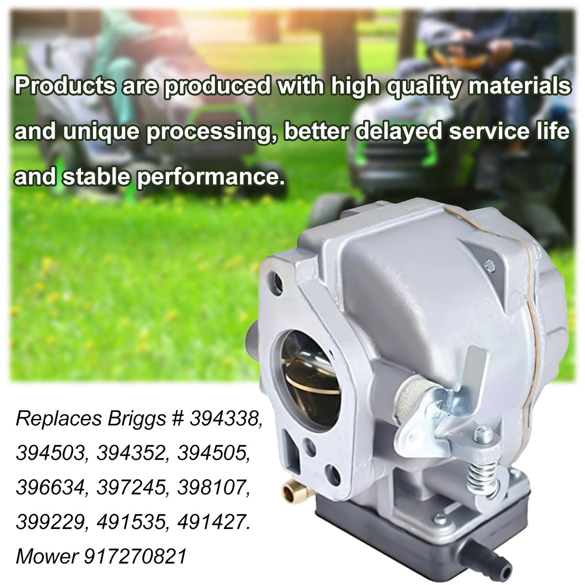 693480 Vergaser ist geeignet für Briggs & Stratton 917270821 694056 693480 693479 und ersetzt 495181 499306 397245 399623 16 PS