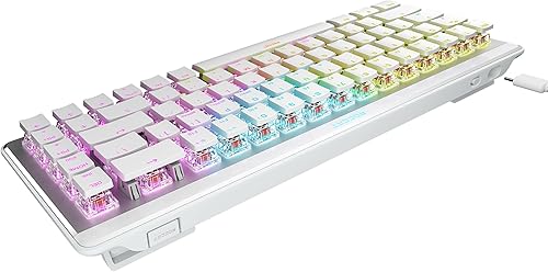Miniatura 10 de ROCCAT Vulcan II Mini Air - Teclado mecánico óptico 65% para juegos, capacidades inalámbricas y Bluetooth, iluminación RGB personalizable,