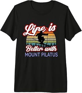 Mount Pilatus Souvenirs: Life is Better with Mount Pilatus! Premium Tri-Blend T-Shirt