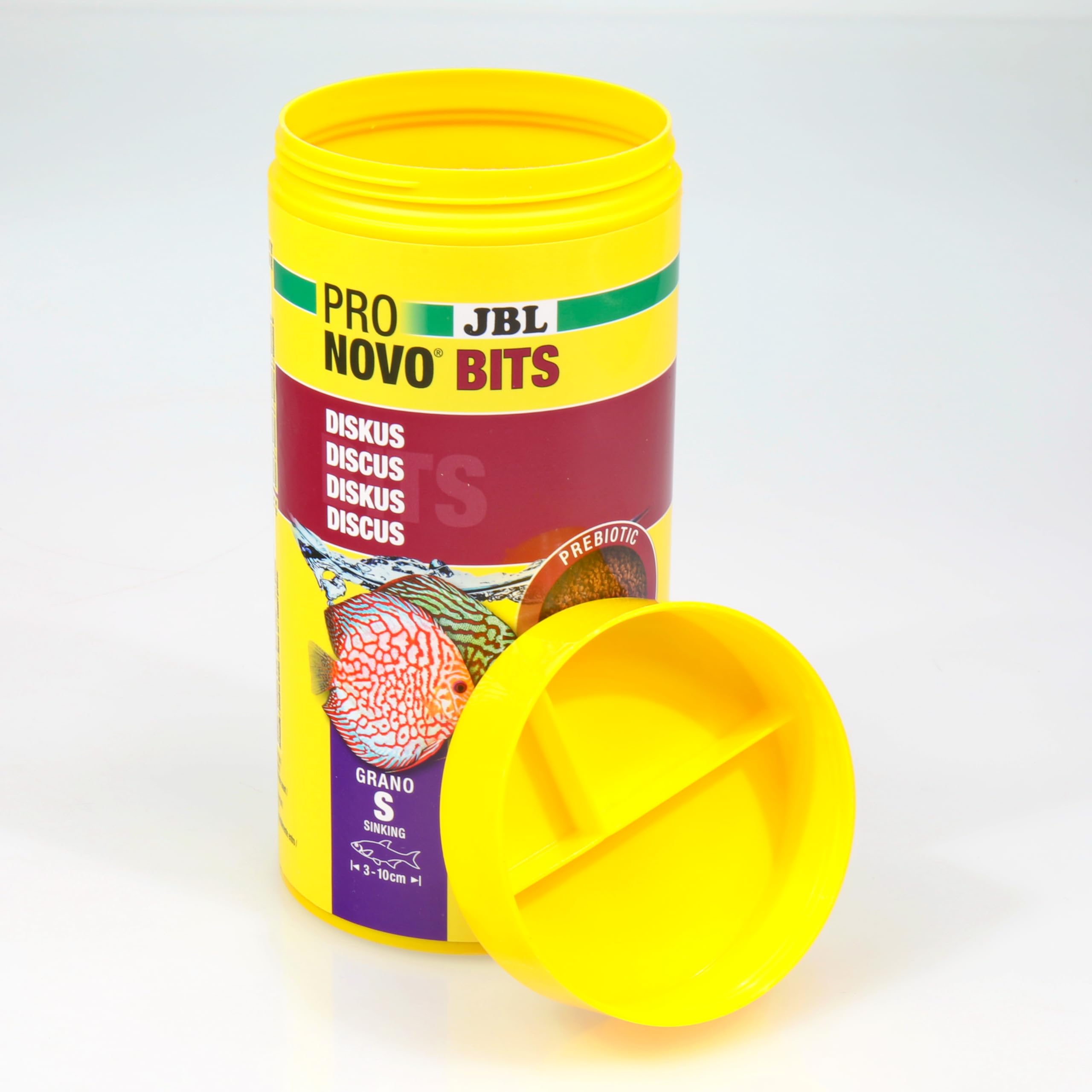 JBL PRONOVO bits Grano, alimento Principal para Discos y cíclidos de 3 a 10 cm, dosificador de Clic, gránulos para piensos para Peces, Talla S, 250 ml JBL PRONOVO bits Grano, alimento Principal para Discos y cíclidos de 3 a 10 cm, dosificador de Clic, gránulos para piensos para Peces, Talla S, 250 ml