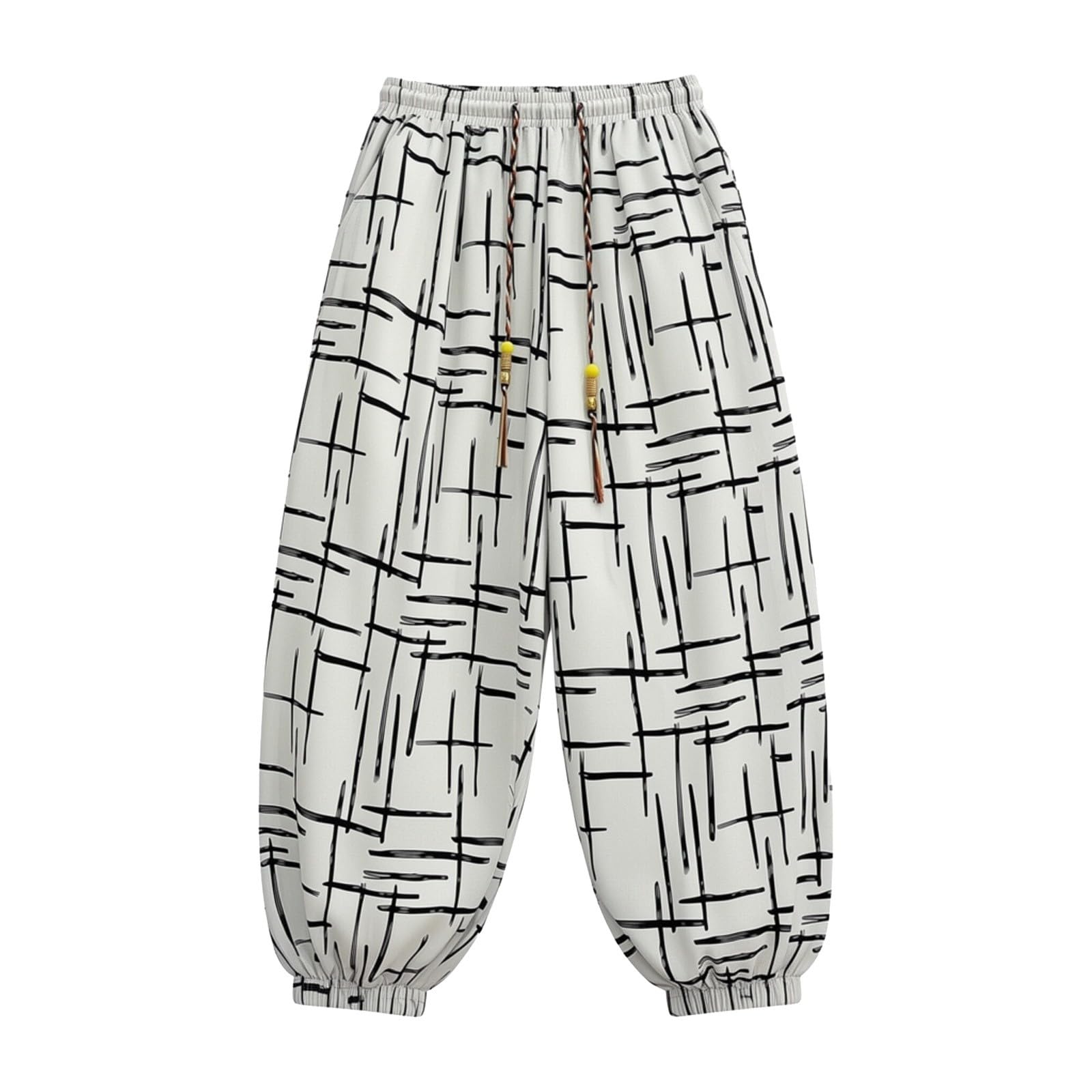 Pantalon d'été décontracté coupe ample pour vacances et loisirs