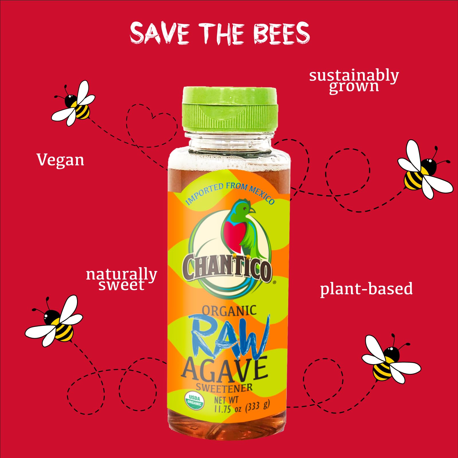 Amazon.com : Chantico Agave Organic Sweetener (333g of each 4 pack, Raw),  Diabetes-friendly, Easy addition to tea, coffee and baked goods : Grocery &  Gourmet Food