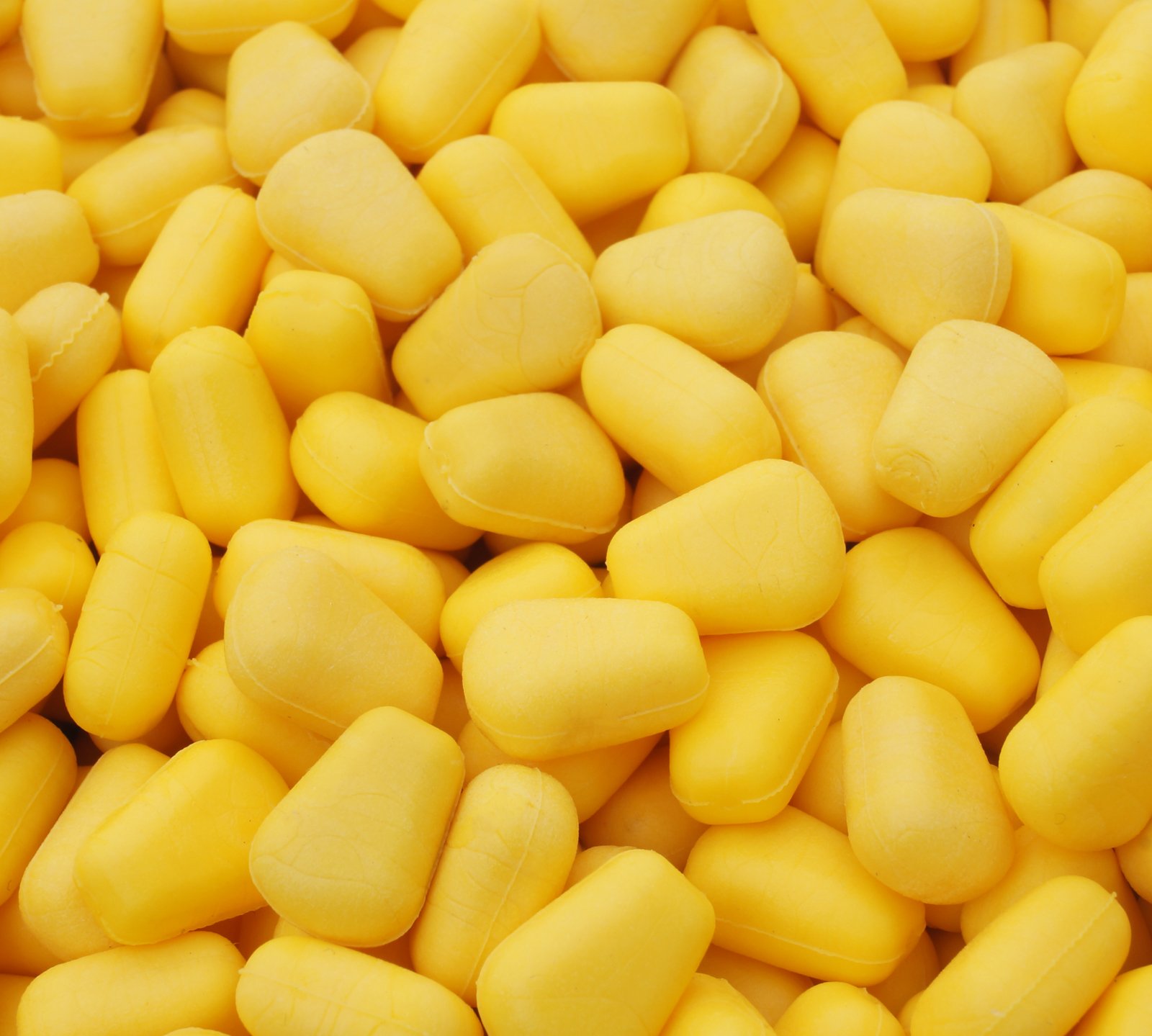 Bank Tackle Pop Up Maize Imitation Carp Bait Fake Floating Fish Food Fishing Tackle (Yellow, 50 Pack)