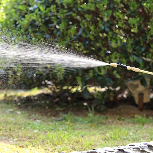 Miniatura 6 de CLICIC Varita extendida universal con boquilla de latón ajustable, varita rociadora de riego para uso en césped y jardín, cobre, 16.3-29.5 pulgadas.