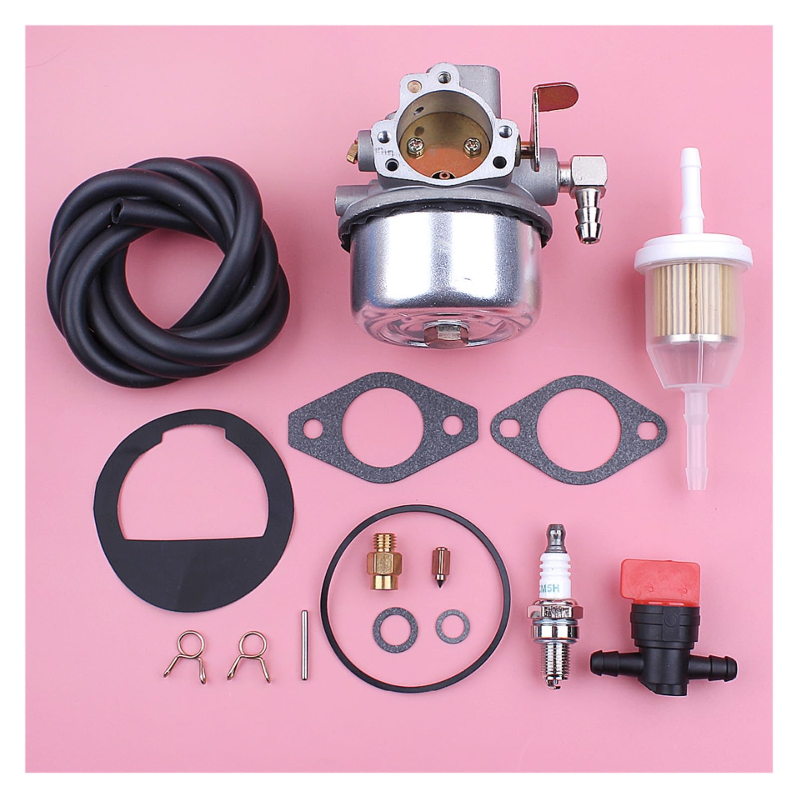Kit de reparación juntas carburador for Kohler K90 K91 K141 K160 K161 K181, manguera filtro combustible, válvula cierre, pieza repuesto for cortacésped