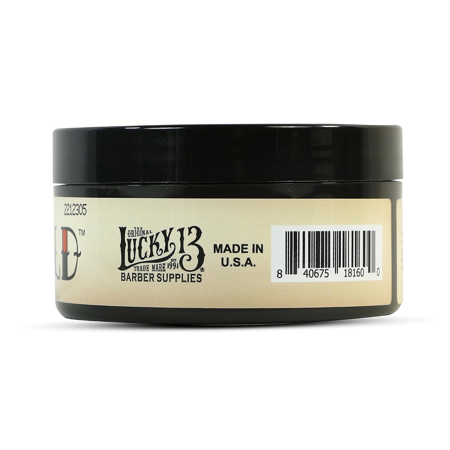 Lucky 13 Tru-Hold Heavy Grease Pomade 3.4oz | Oil Based | Heavy Hold | High Shine