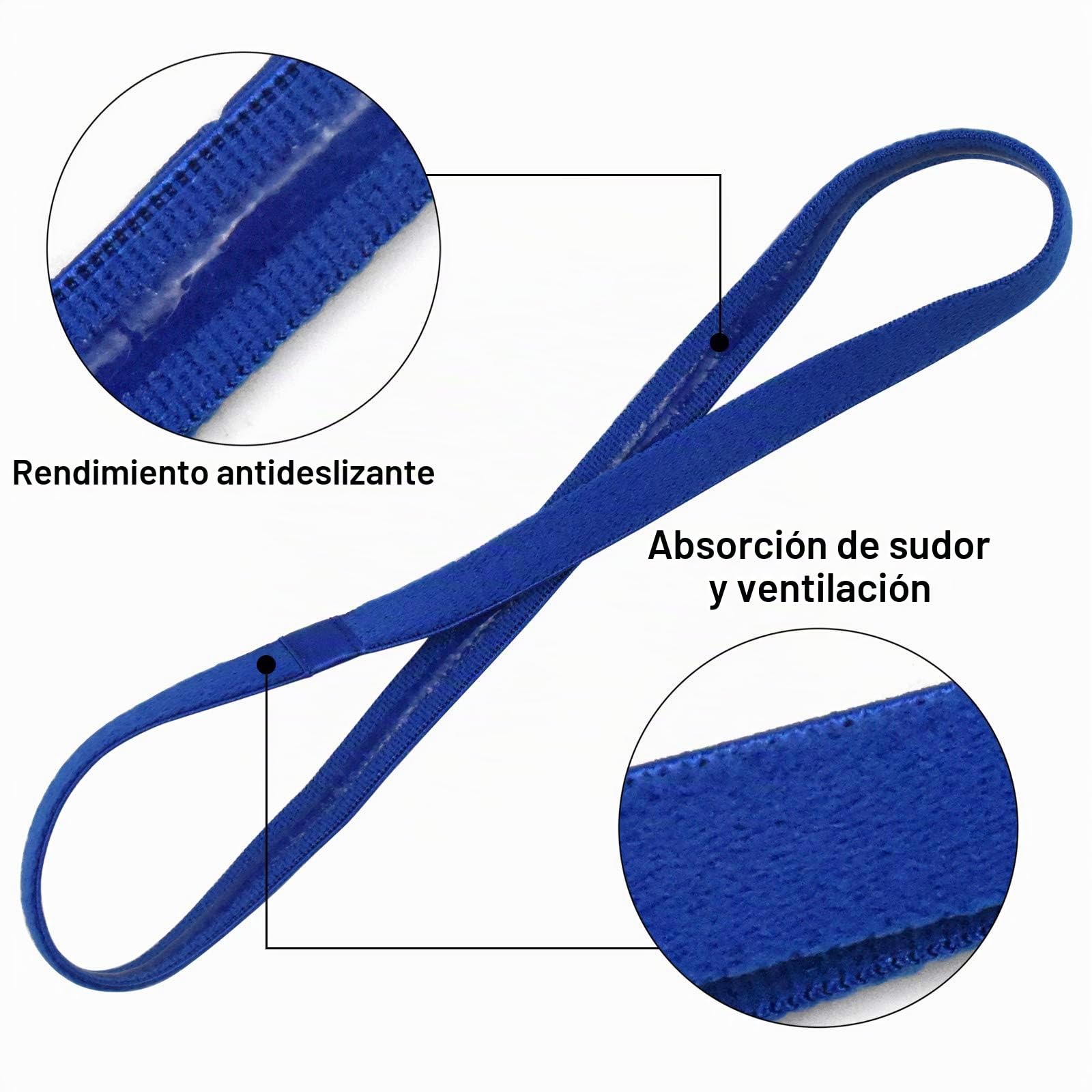5 Pz Diadema Deportiva Niño Futbol, Elásticas Diadema Deportiva Antideslizante, Deporte Cintas de Pelo para Mujeres, Banda de Pelo para Fútbol Yoga Trotar Correr